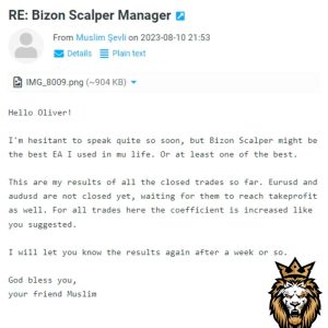 Bizon Scalper EA Manager Indicator MT4 5