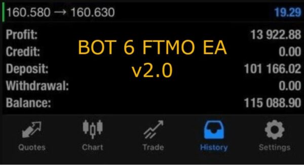 BOT 6 FTMO EA V2.0 MT4 unlimited - 1